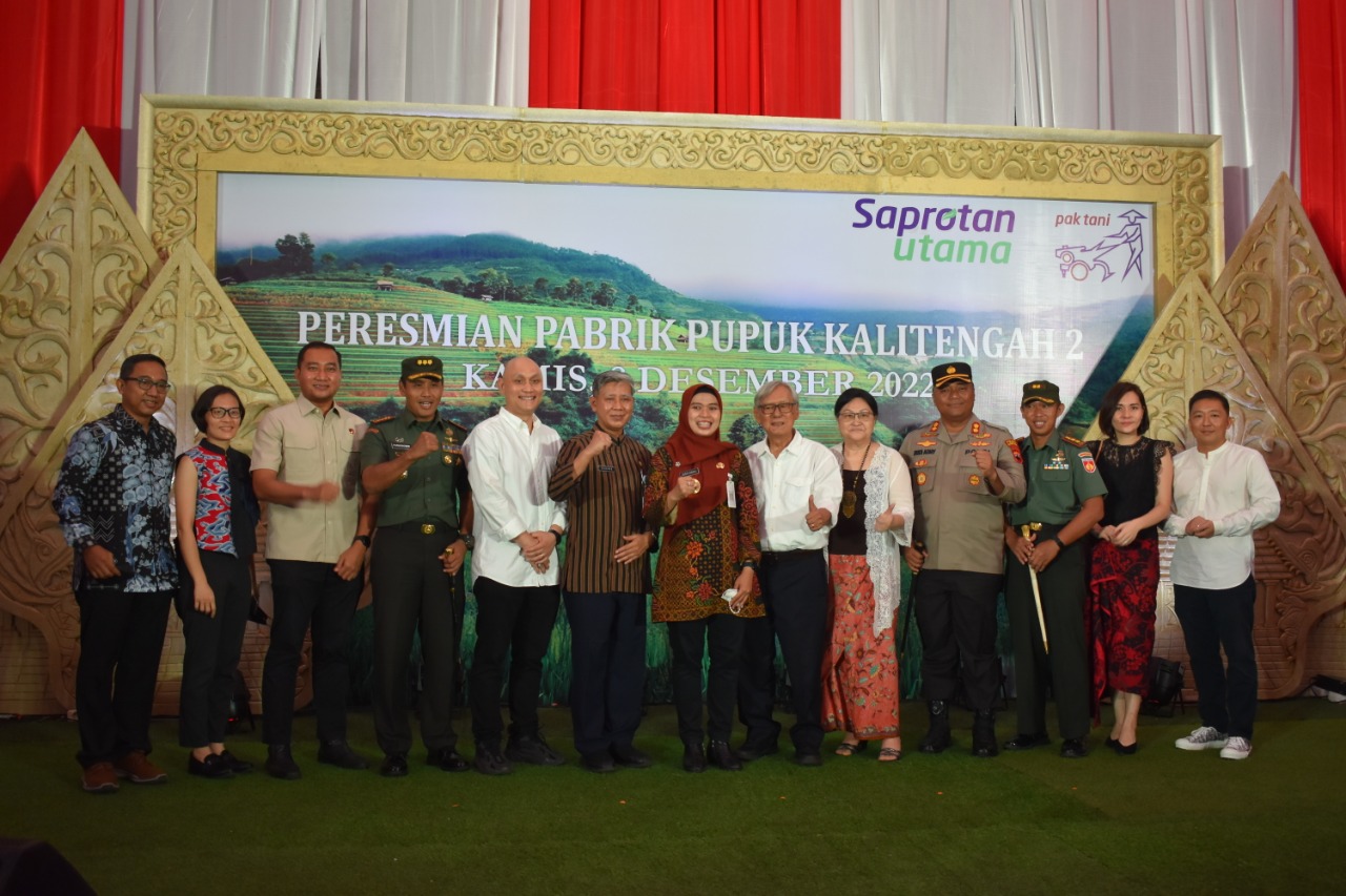 Danrem 073/Makutarama Hadiri Peresmian Pabrik Pupuk Kalitengah 2 PT. Saprotan Utama Nusantara